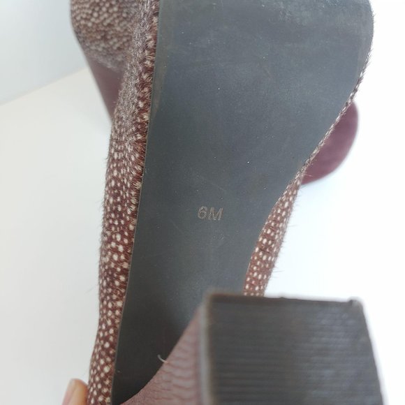 Jeffrey Campbell Lita Fur Brown Spotted Stylish Women's Platform Ankle Boots - Picture 8 of 9